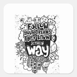 Autocollant mural inspirant