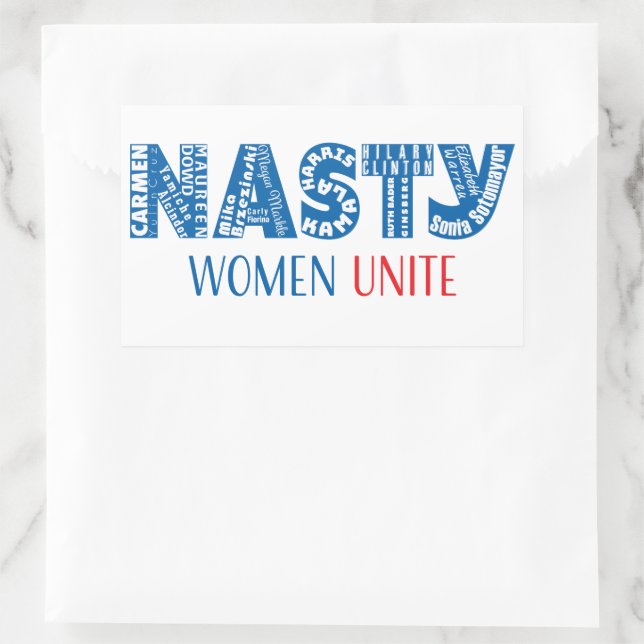 Autocollant Nasty Women Unite (Sac)