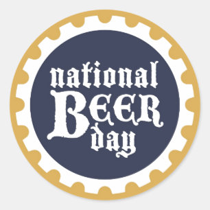 Autocollant national de la fête de la bière
