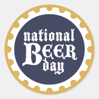 Autocollant national de la fête de la bière