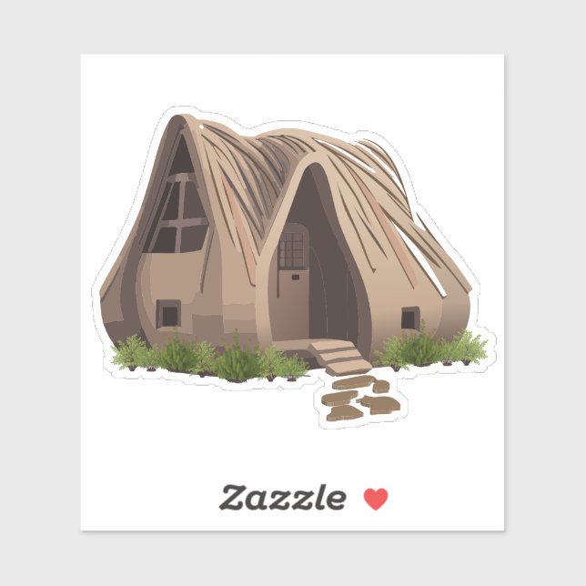 Autocollant naturel Gnome Forest Home (Feuille)
