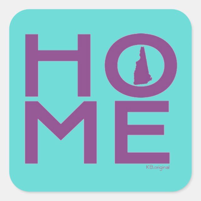 autocollant New Hampshire HOME (Devant)