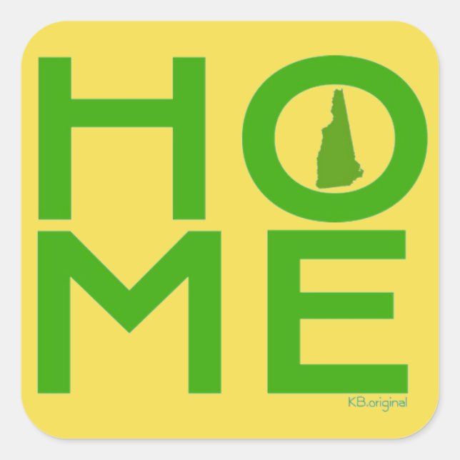 autocollant New Hampshire HOME (Devant)