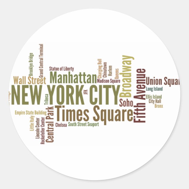 Autocollant New York (Devant)