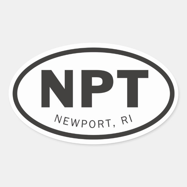 Autocollant Newport, Rhode Island (Devant)