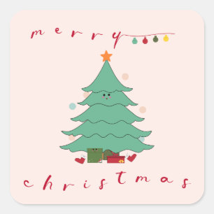 Autocollant Noël Kawaii 