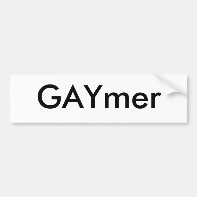 Autocollant noir d'étiquette de GAYmer (Devant)