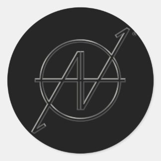 Autocollant noir Logo AV 09