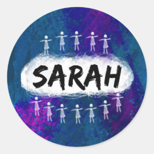 Autocollant noir Orphan - Sarah