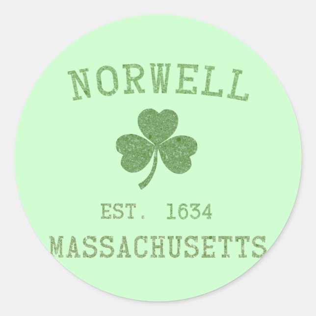 Autocollant Norwell MA (Devant)
