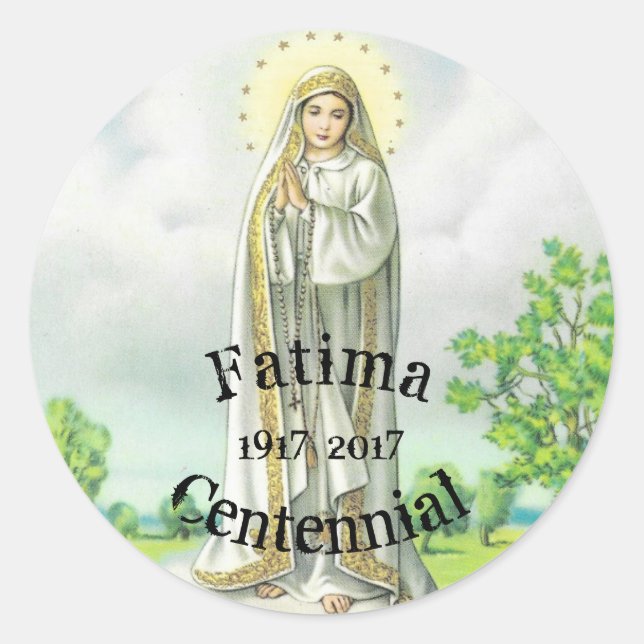 Autocollant Notre Dame De Fatima (Devant)