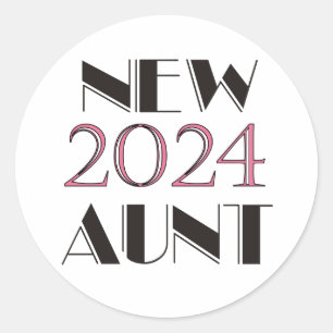Autocollant nouvelle tante 2024