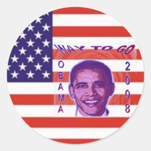 Autocollant OBAMA 2008