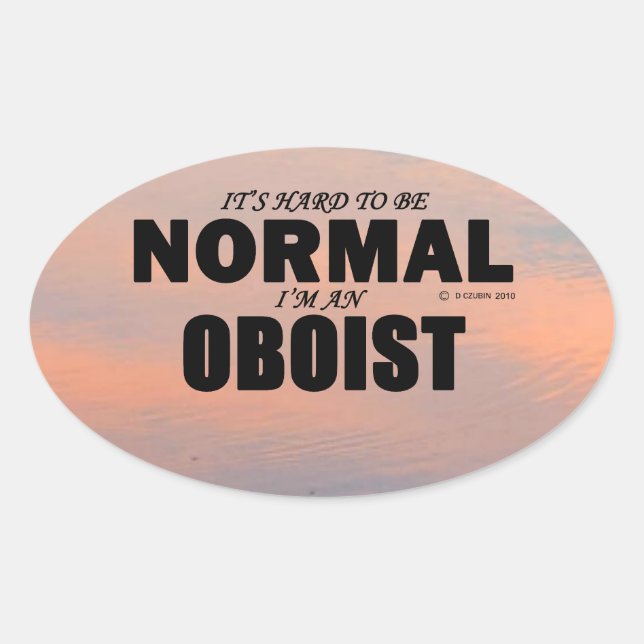 Autocollant Oboiste Normal (Devant)