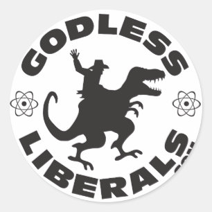 Autocollant officiel de logo de libéraux athée