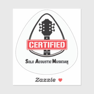 Autocollant Onglet de guitare certifié