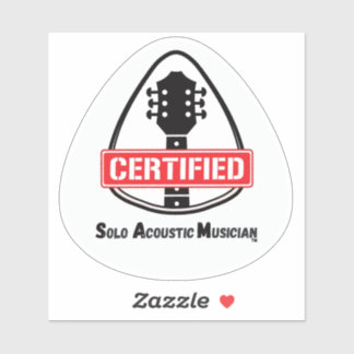 Autocollant Onglet de guitare certifié
