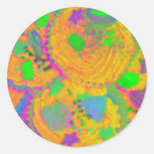 Autocollant Orange Cupcakes