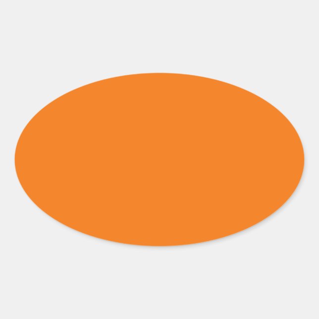 Autocollant orange ovale (Devant)
