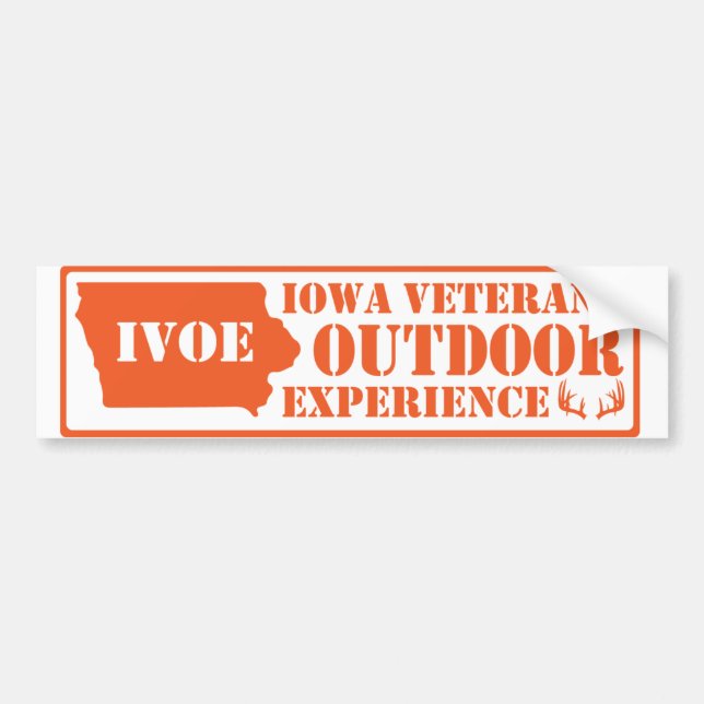 Autocollant orange par Iowa Veterans Outdoor Exper (Devant)
