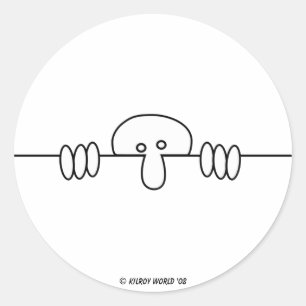 Autocollant original Kilroy