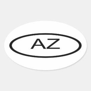 Autocollant ovale AZ Arizona Euro Style