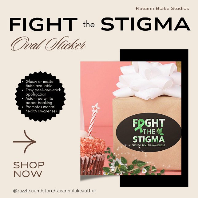 Autocollant ovale de sensibilisation à la santé me (Créateur téléchargé)