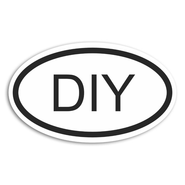 Autocollant ovale de style euro DIY (DIY Euro Style Oval Sticker)