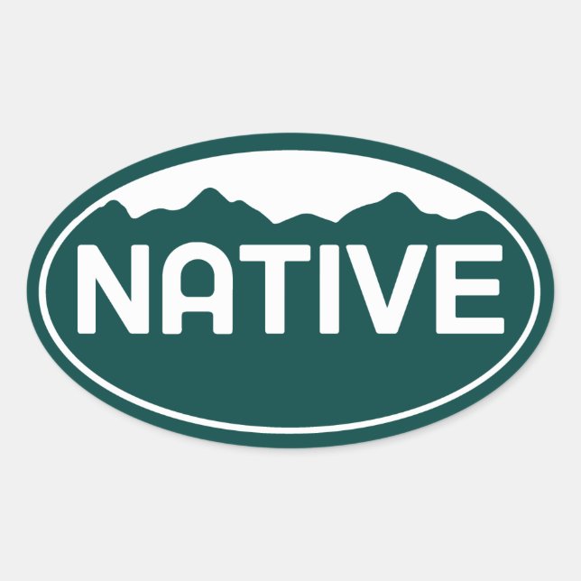 Autocollant ovale du Colorado (Devant)