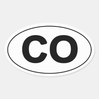 Autocollant ovale du Colorado