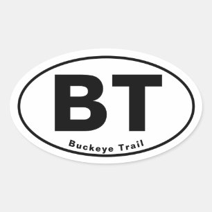 Autocollant ovale du sentier Buckeye