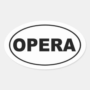 Autocollant ovale Opera