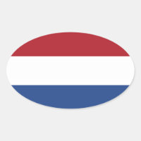 Autocollant ovale Pays-Bas*