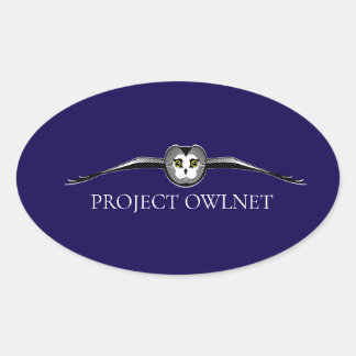 Autocollant ovale Project Owlnet