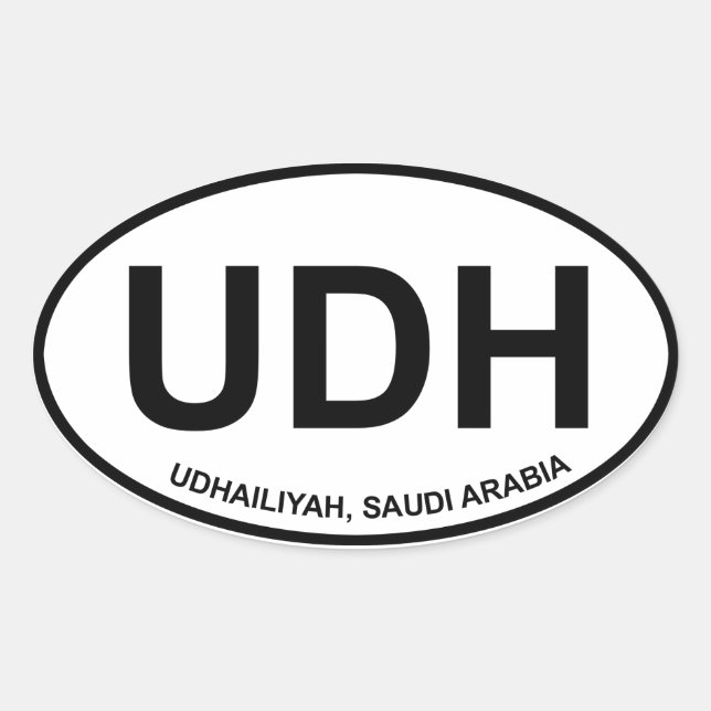 Autocollant ovale UDH (Devant)