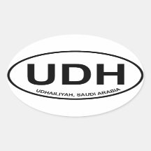 Autocollant ovale UDH