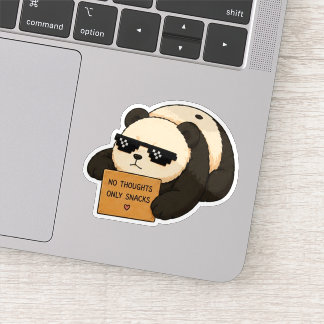 Autocollant Panda Snacks Uniquement