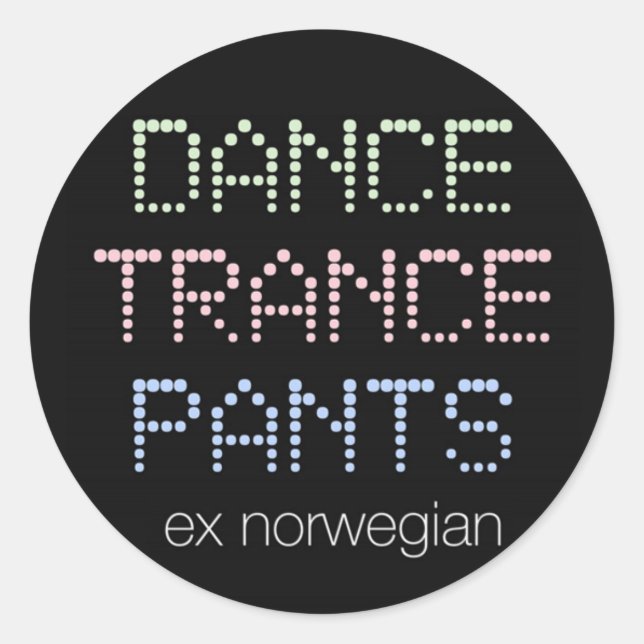 Autocollant Pantalon de danse Trance (Devant)