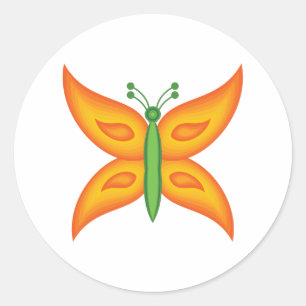 Autocollant Papillon Alien
