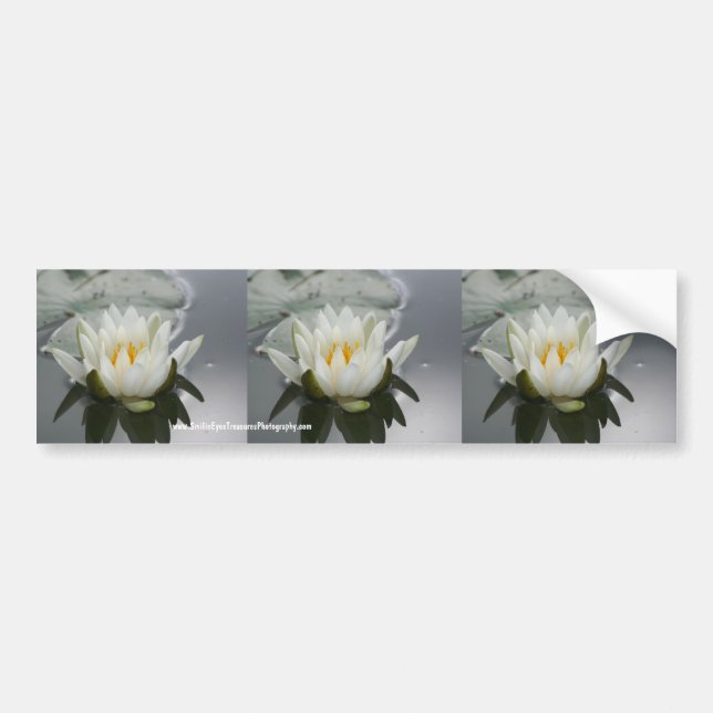Autocollant pare-chocs à fleurs d'eau Art de voitu (Devant)