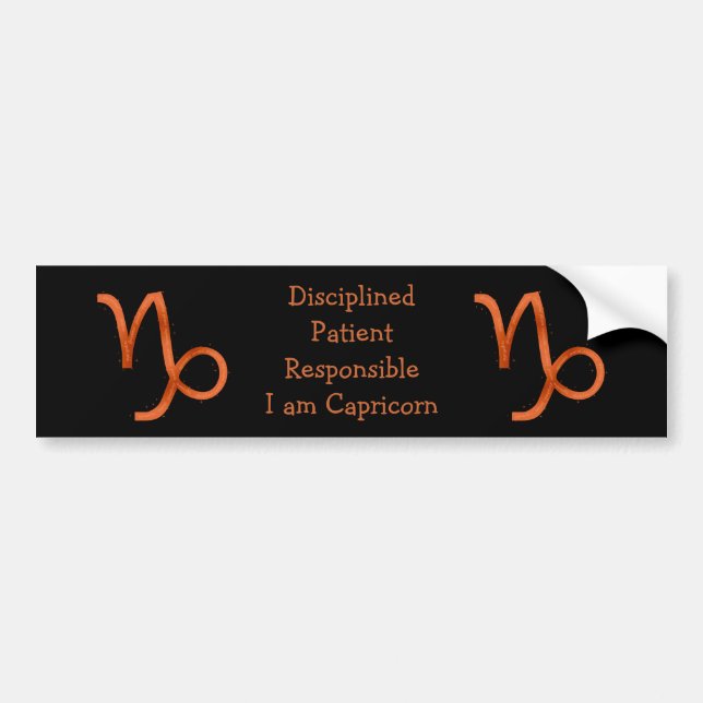 Autocollant pare-chocs Capricorne (Devant)