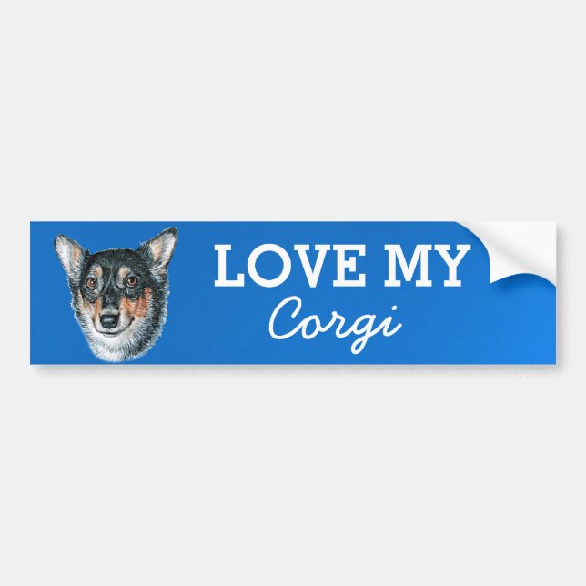Autocollant pare-chocs Corgi (Devant)
