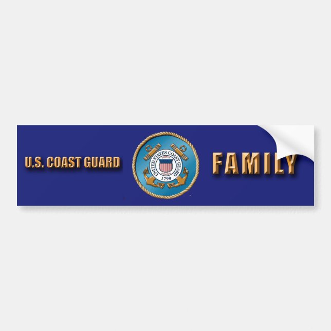 Autocollant pare-chocs de la famille USCG (Devant)