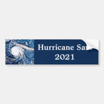 Autocollant pare-chocs de l'ouragan Sam 2021
