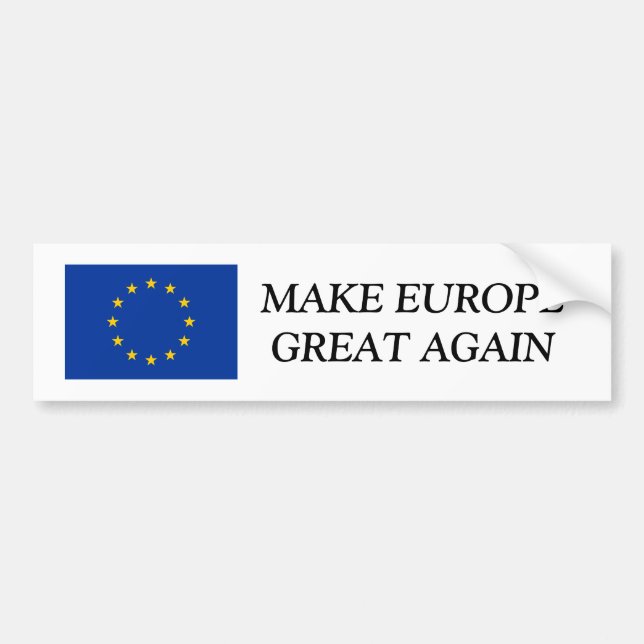 autocollant pare-chocs du pavillon de l'UE | RENDR (Devant)