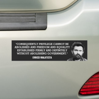 Autocollant pare-chocs Errico Malatesta Anarchist