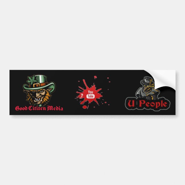 autocollant pare-chocs gcm u personnes (Devant)