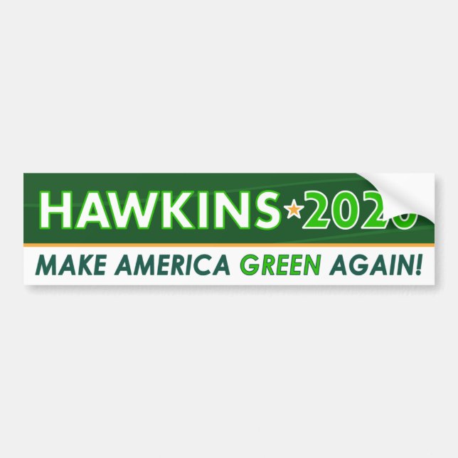 Autocollant pare-chocs Hawkins 2020 du président d (Devant)