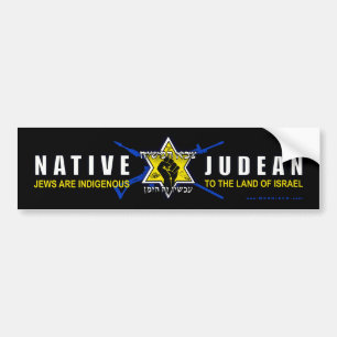 Autocollant pare-chocs "Native Judean"