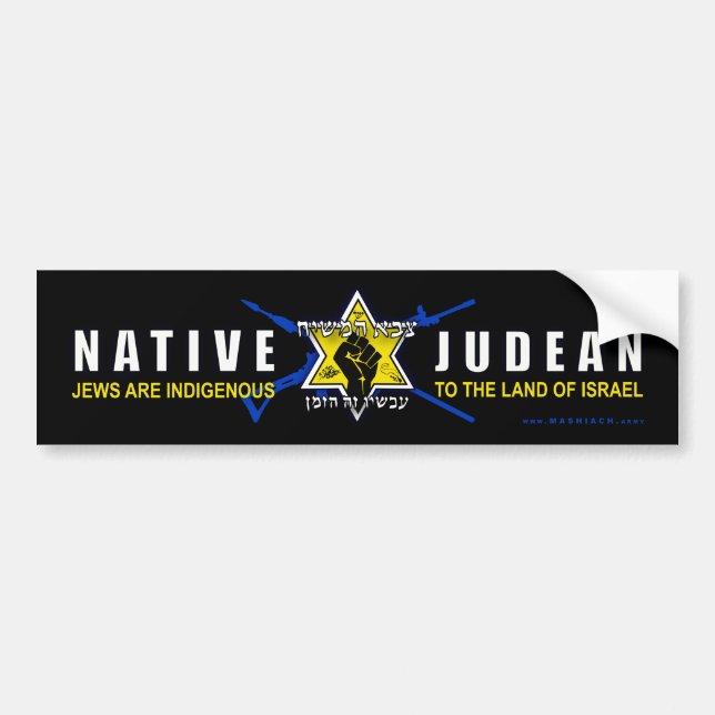 Autocollant pare-chocs "Native Judean" (Devant)